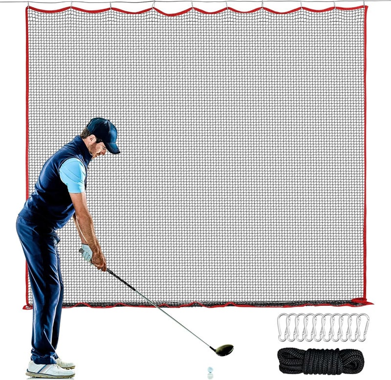 FRANKTECH Golf Netting, 10ft, 15ft, 20ft Sports Netting - Heavy Duty High Impact Multi-Sport Practice Net for Golf, Baseball, Soccer, Hockey, Lacrosse, Backyard Driving & Training Barrier - Image 1